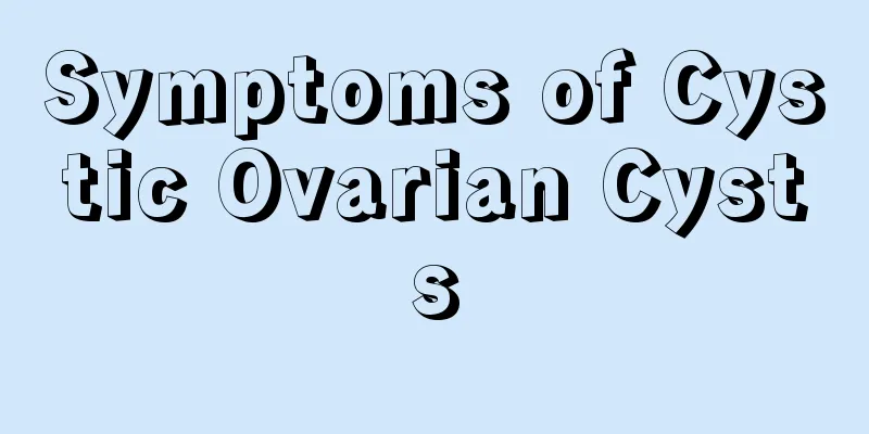 Symptoms of Cystic Ovarian Cysts