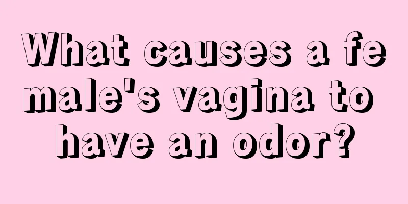 What causes a female's vagina to have an odor?