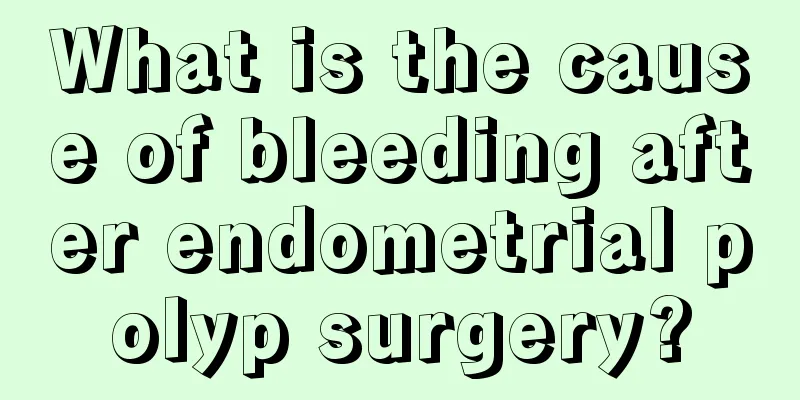 What is the cause of bleeding after endometrial polyp surgery?