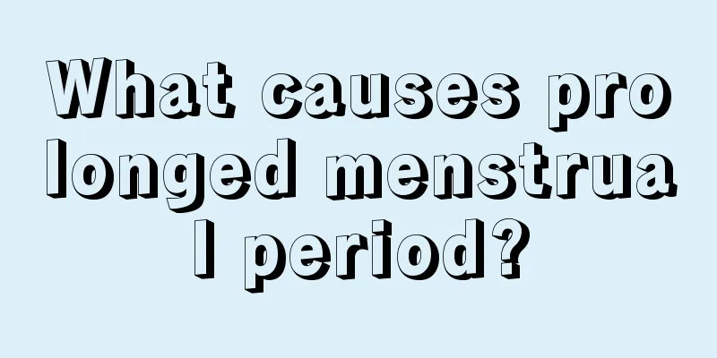 What causes prolonged menstrual period?