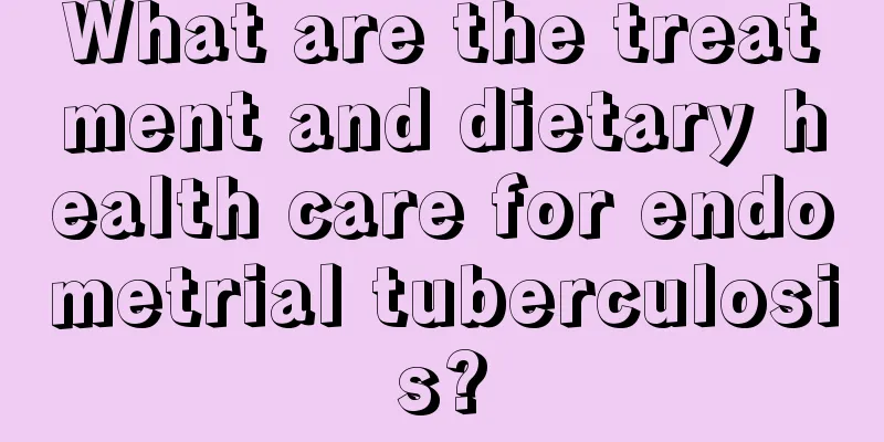 What are the treatment and dietary health care for endometrial tuberculosis?