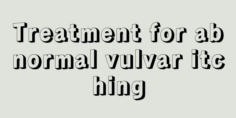 Treatment for abnormal vulvar itching