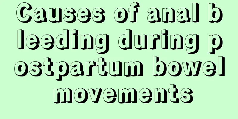 Causes of anal bleeding during postpartum bowel movements