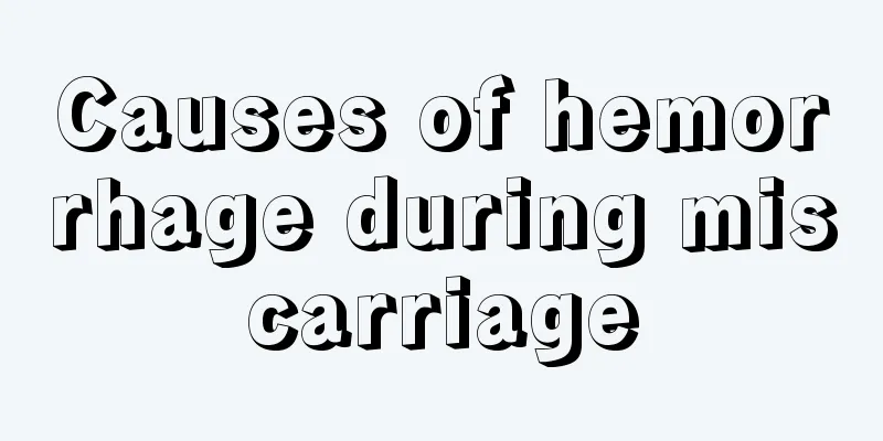 Causes of hemorrhage during miscarriage