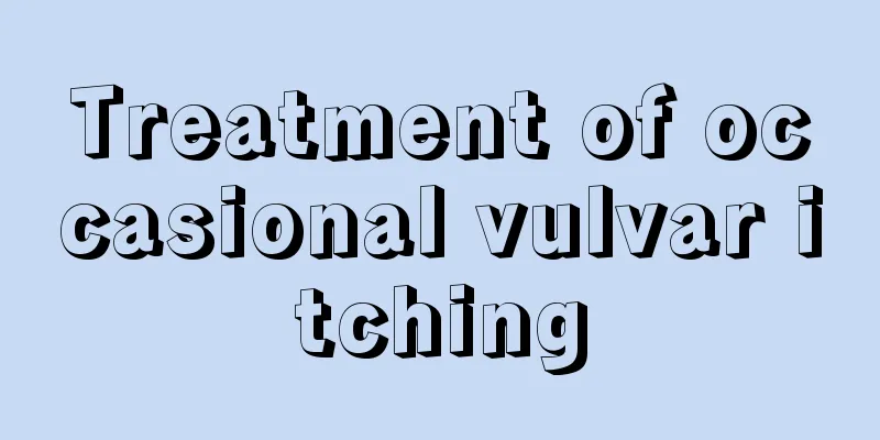 Treatment of occasional vulvar itching