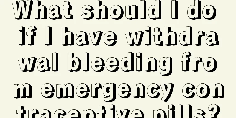 What should I do if I have withdrawal bleeding from emergency contraceptive pills?