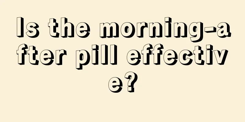 Is the morning-after pill effective?