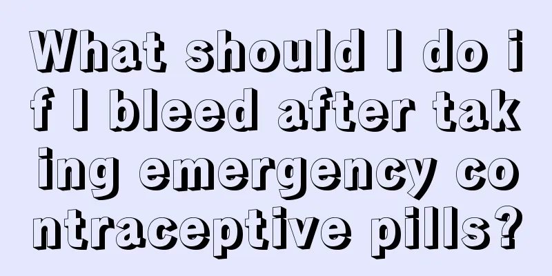 What should I do if I bleed after taking emergency contraceptive pills?