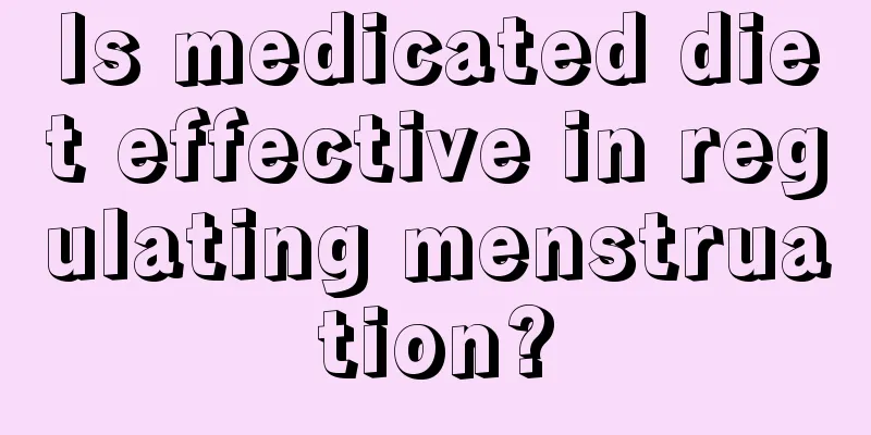 Is medicated diet effective in regulating menstruation?