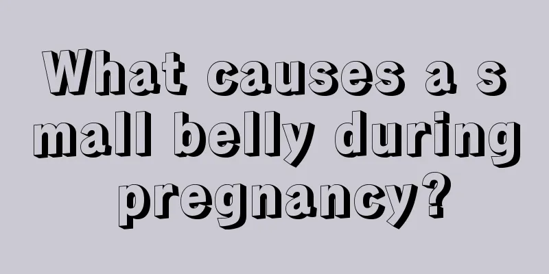 What causes a small belly during pregnancy?