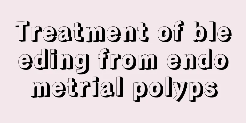 Treatment of bleeding from endometrial polyps