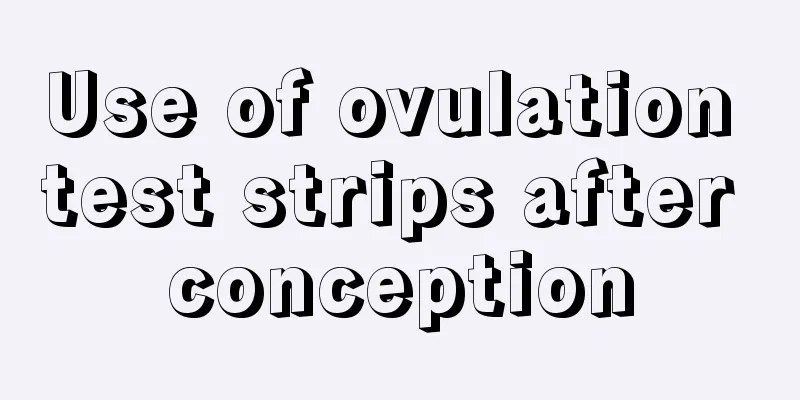 Use of ovulation test strips after conception