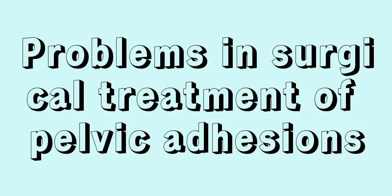 Problems in surgical treatment of pelvic adhesions