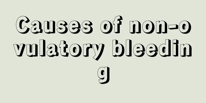 Causes of non-ovulatory bleeding