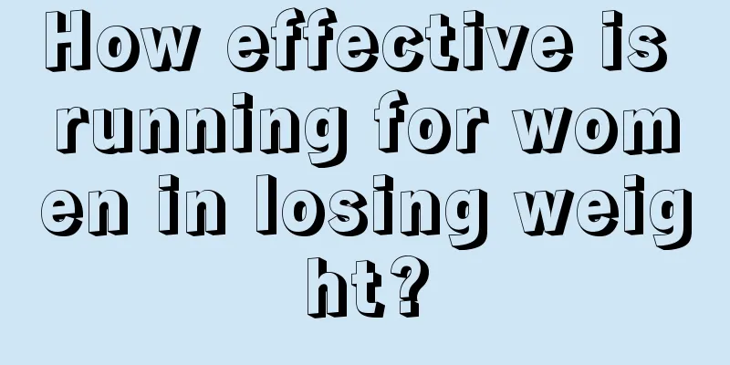 How effective is running for women in losing weight?