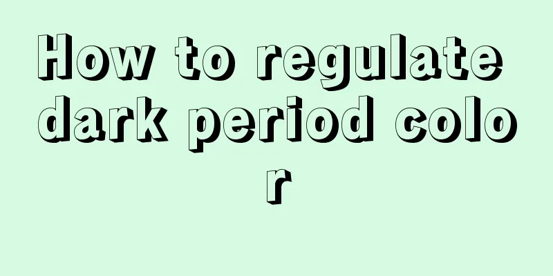 How to regulate dark period color