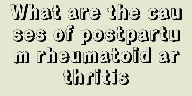 What are the causes of postpartum rheumatoid arthritis