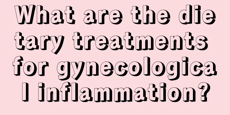 What are the dietary treatments for gynecological inflammation?