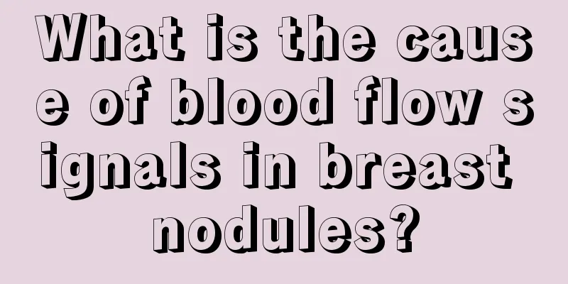 What is the cause of blood flow signals in breast nodules?