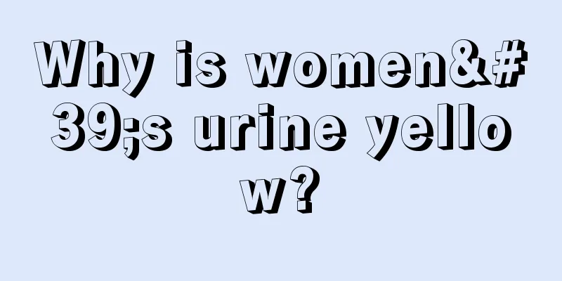 Why is women's urine yellow?