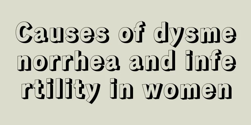 Causes of dysmenorrhea and infertility in women