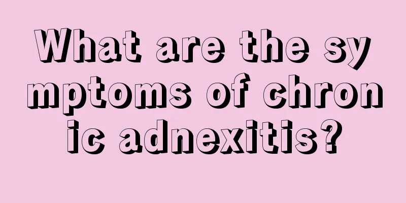 What are the symptoms of chronic adnexitis?