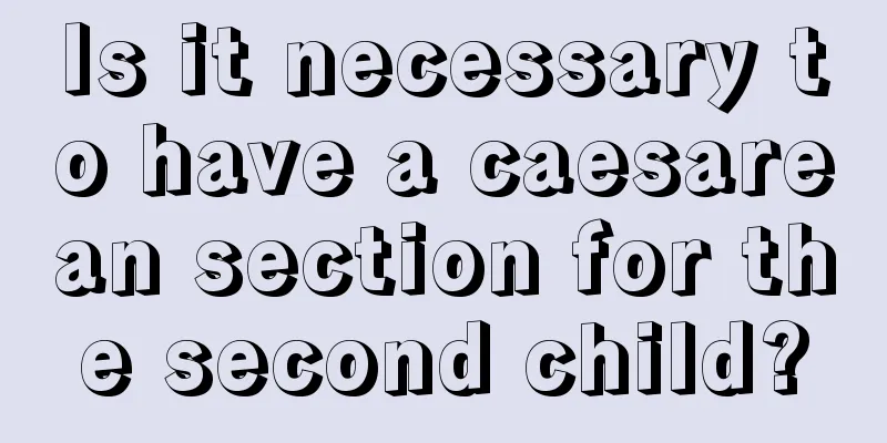 Is it necessary to have a caesarean section for the second child?