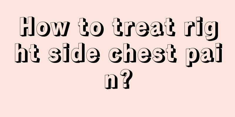 How to treat right side chest pain?