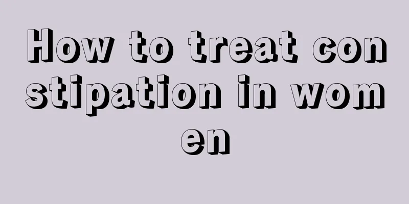 How to treat constipation in women