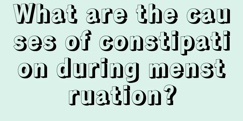 What are the causes of constipation during menstruation?