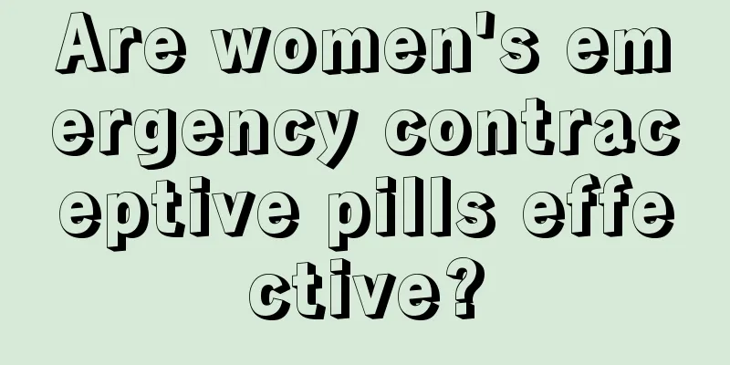 Are women's emergency contraceptive pills effective?