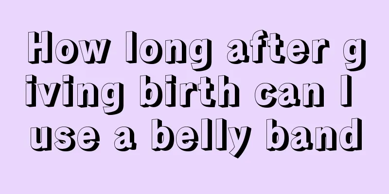 How long after giving birth can I use a belly band