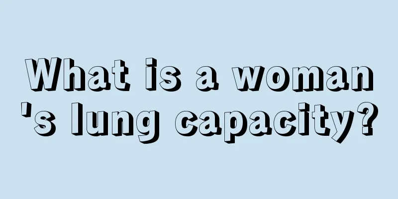 What is a woman's lung capacity?