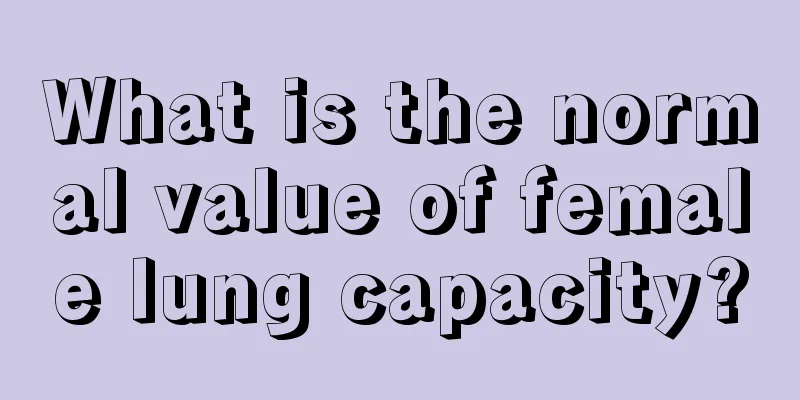 What is the normal value of female lung capacity?