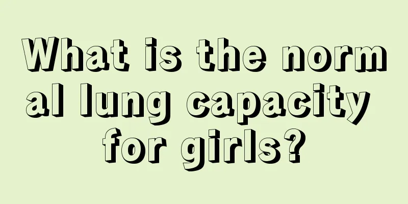 What is the normal lung capacity for girls?