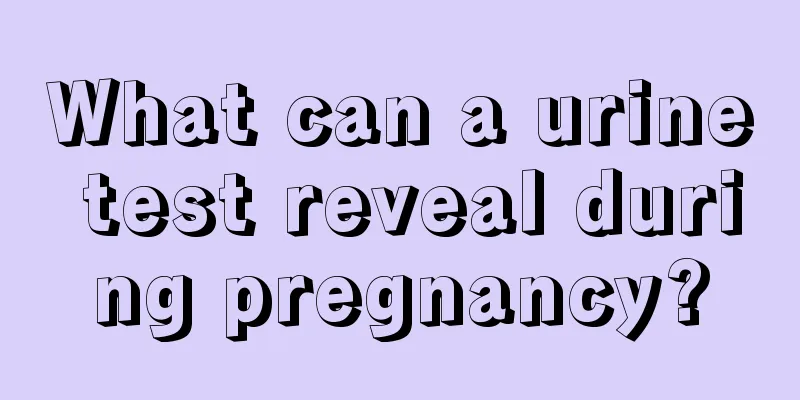 What can a urine test reveal during pregnancy?