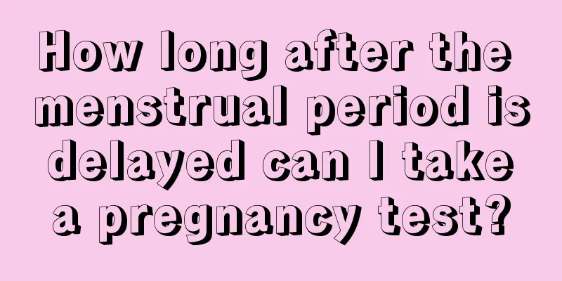 How long after the menstrual period is delayed can I take a pregnancy test?