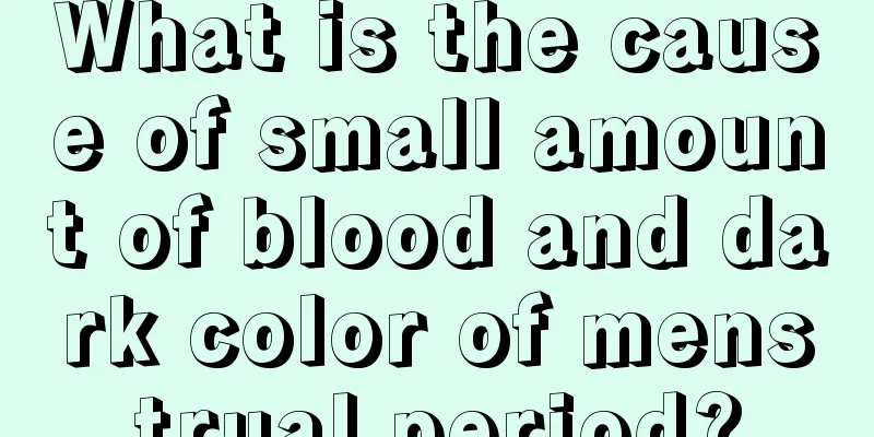 What is the cause of small amount of blood and dark color of menstrual period?