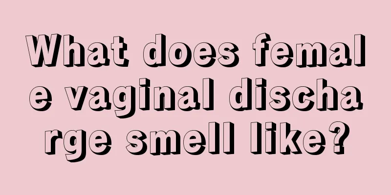 What does female vaginal discharge smell like?