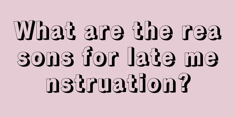 What are the reasons for late menstruation?