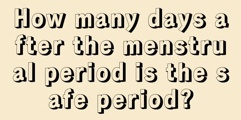 How many days after the menstrual period is the safe period?