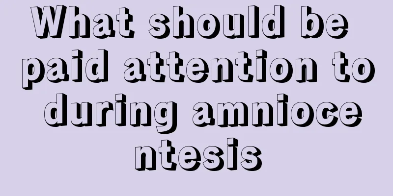 What should be paid attention to during amniocentesis