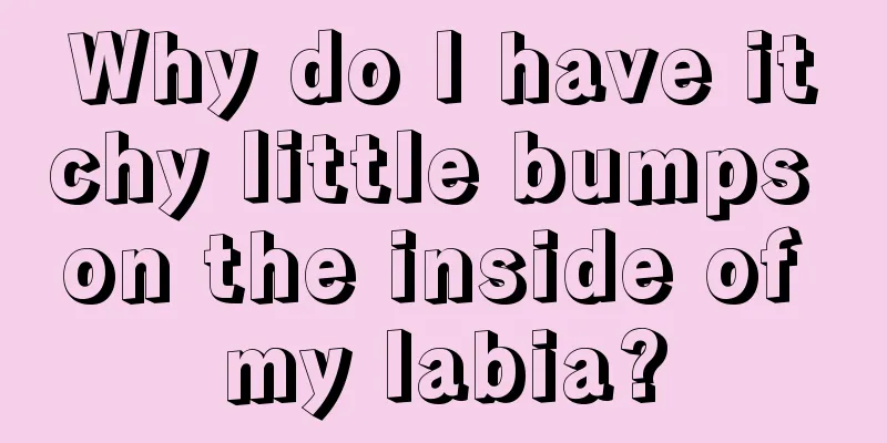 Why do I have itchy little bumps on the inside of my labia?