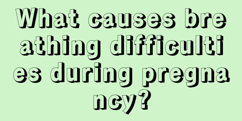 What causes breathing difficulties during pregnancy?