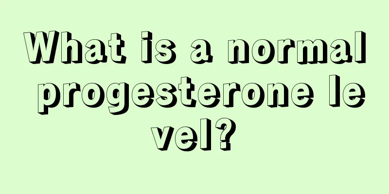 What is a normal progesterone level?