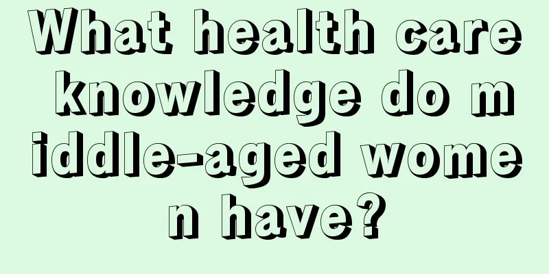 What health care knowledge do middle-aged women have?