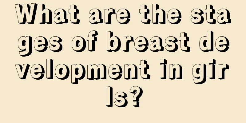 What are the stages of breast development in girls?