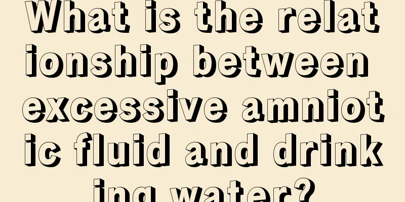 What is the relationship between excessive amniotic fluid and drinking water?