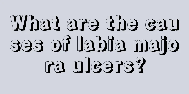 What are the causes of labia majora ulcers?