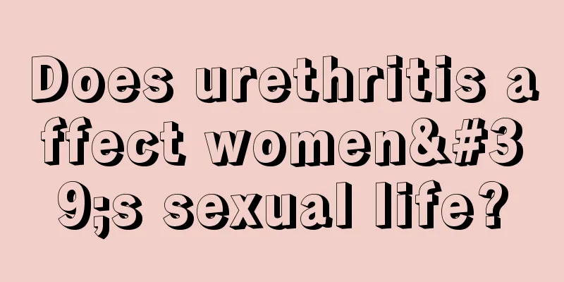 Does urethritis affect women's sexual life?